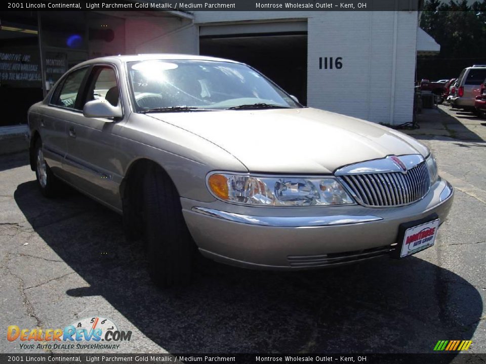 2001 Lincoln Continental Light Parchment Gold Metallic / Medium Parchment Photo #7