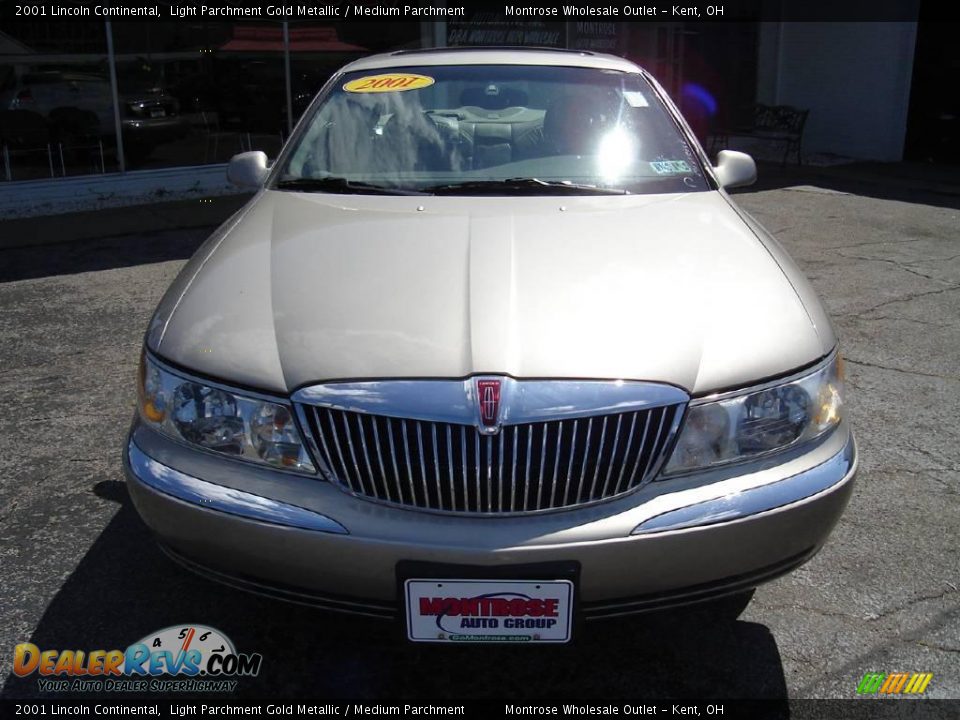 2001 Lincoln Continental Light Parchment Gold Metallic / Medium Parchment Photo #8