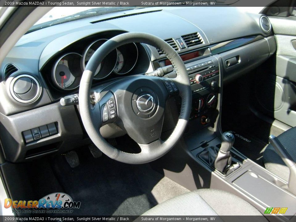2009 Mazda MAZDA3 i Touring Sedan Sunlight Silver Metallic / Black Photo #11