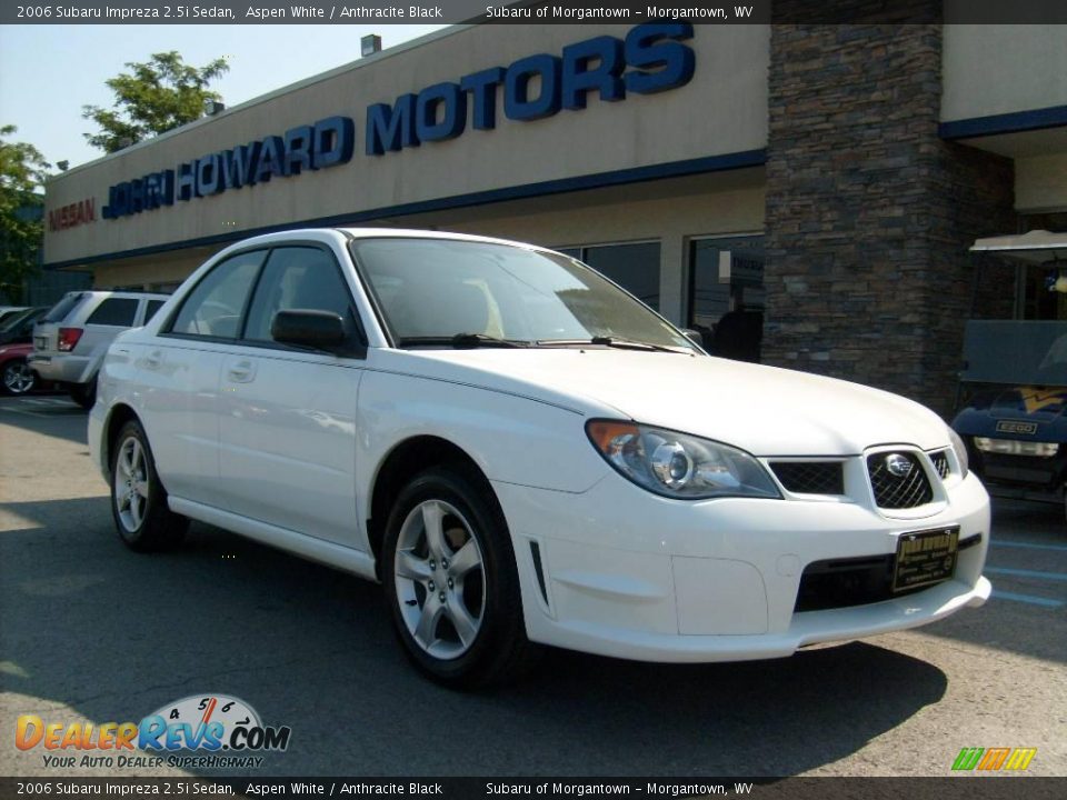 2006 Subaru Impreza 2.5i Sedan Aspen White / Anthracite Black Photo #1