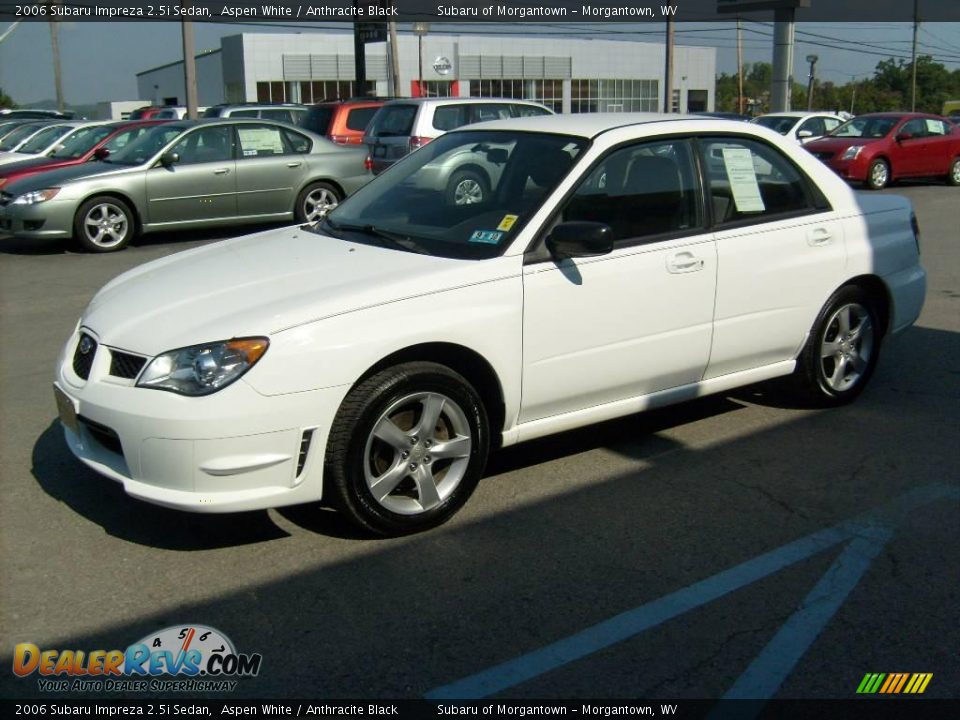 2006 Subaru Impreza 2.5i Sedan Aspen White / Anthracite Black Photo #3
