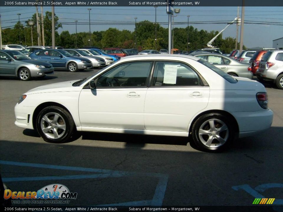 2006 Subaru Impreza 2.5i Sedan Aspen White / Anthracite Black Photo #4