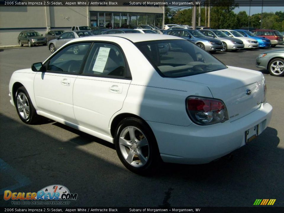 2006 Subaru Impreza 2.5i Sedan Aspen White / Anthracite Black Photo #5