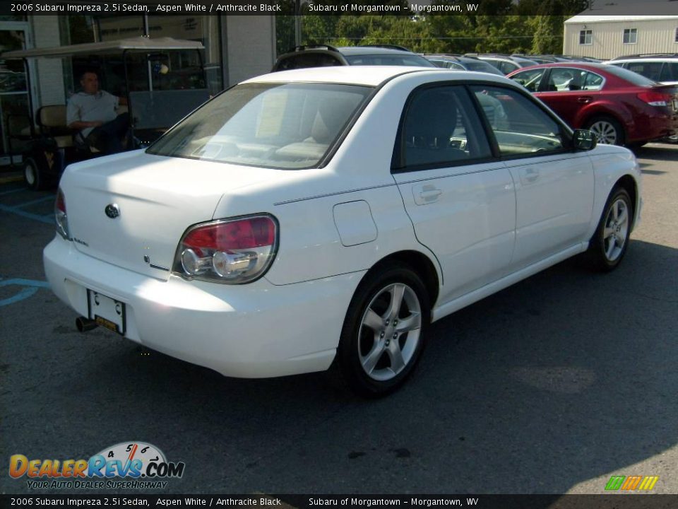 2006 Subaru Impreza 2.5i Sedan Aspen White / Anthracite Black Photo #7