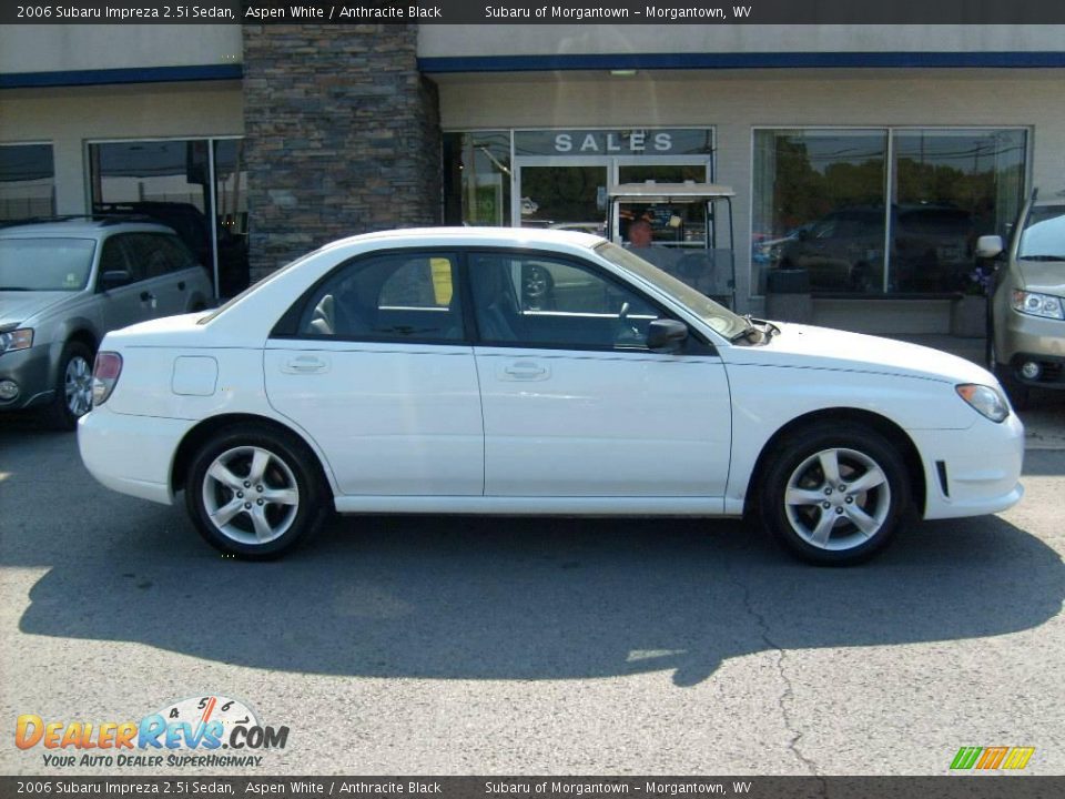 2006 Subaru Impreza 2.5i Sedan Aspen White / Anthracite Black Photo #8