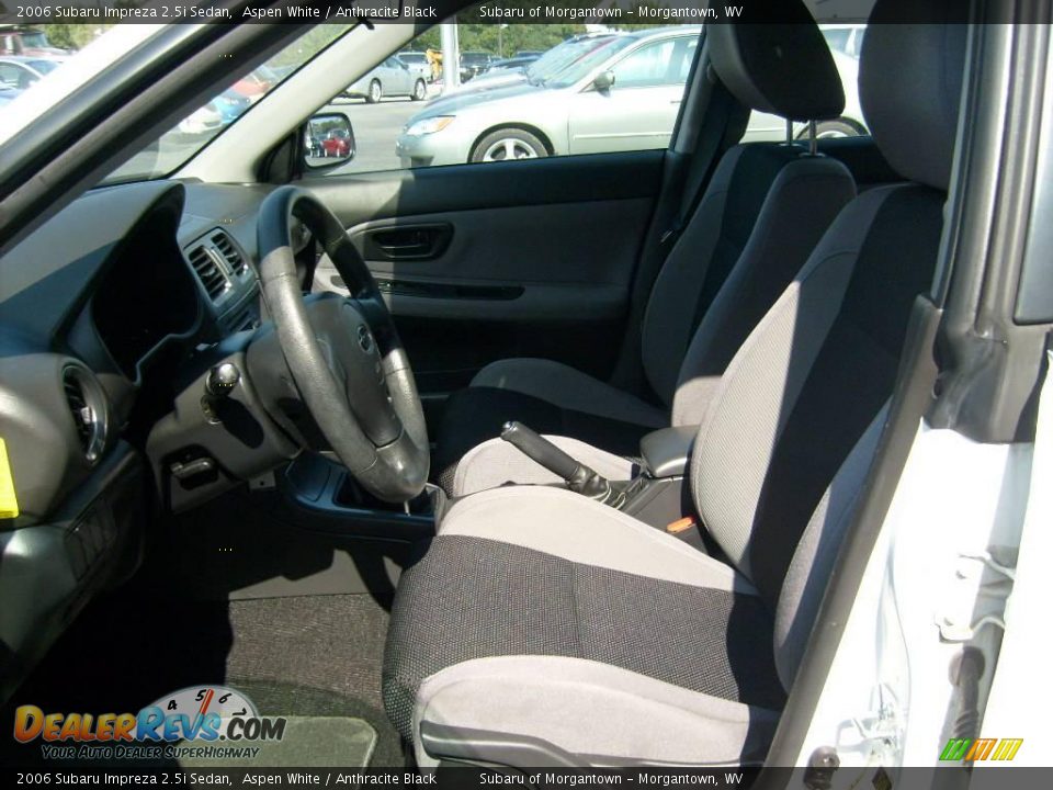 2006 Subaru Impreza 2.5i Sedan Aspen White / Anthracite Black Photo #10