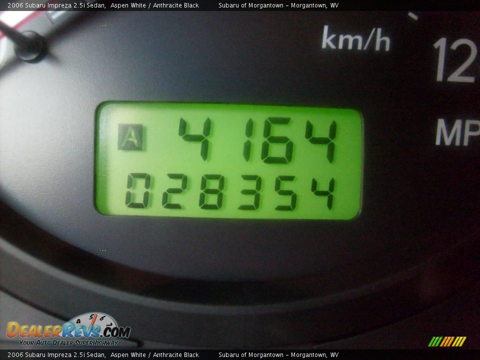 2006 Subaru Impreza 2.5i Sedan Aspen White / Anthracite Black Photo #20