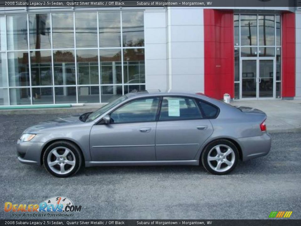 2008 Subaru Legacy 2.5i Sedan Quartz Silver Metallic / Off Black Photo #2