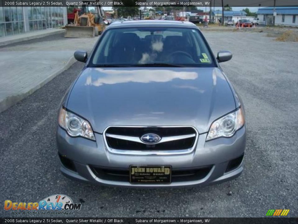 2008 Subaru Legacy 2.5i Sedan Quartz Silver Metallic / Off Black Photo #8