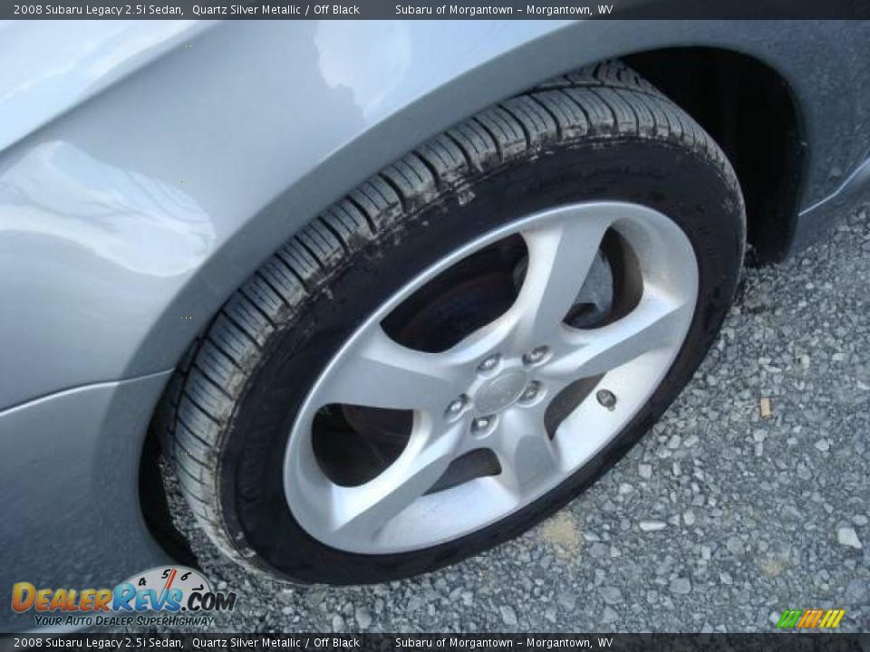 2008 Subaru Legacy 2.5i Sedan Quartz Silver Metallic / Off Black Photo #9