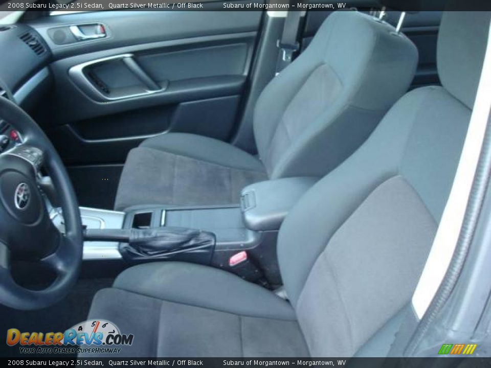 2008 Subaru Legacy 2.5i Sedan Quartz Silver Metallic / Off Black Photo #10