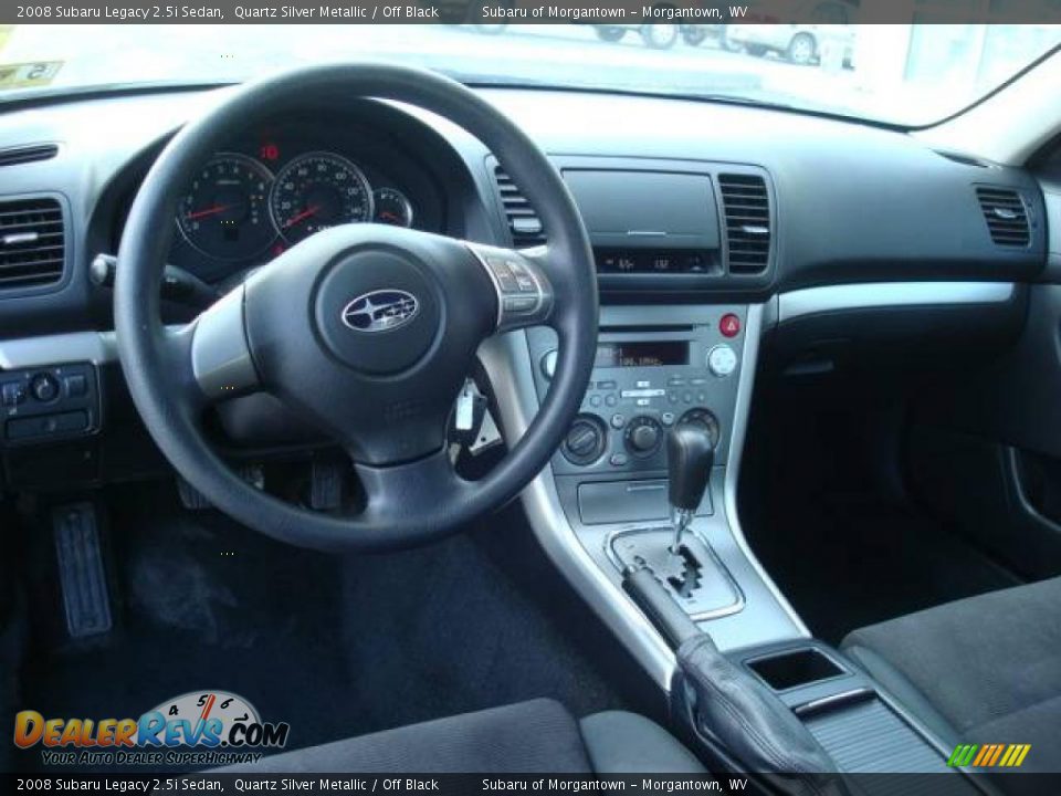 2008 Subaru Legacy 2.5i Sedan Quartz Silver Metallic / Off Black Photo #12