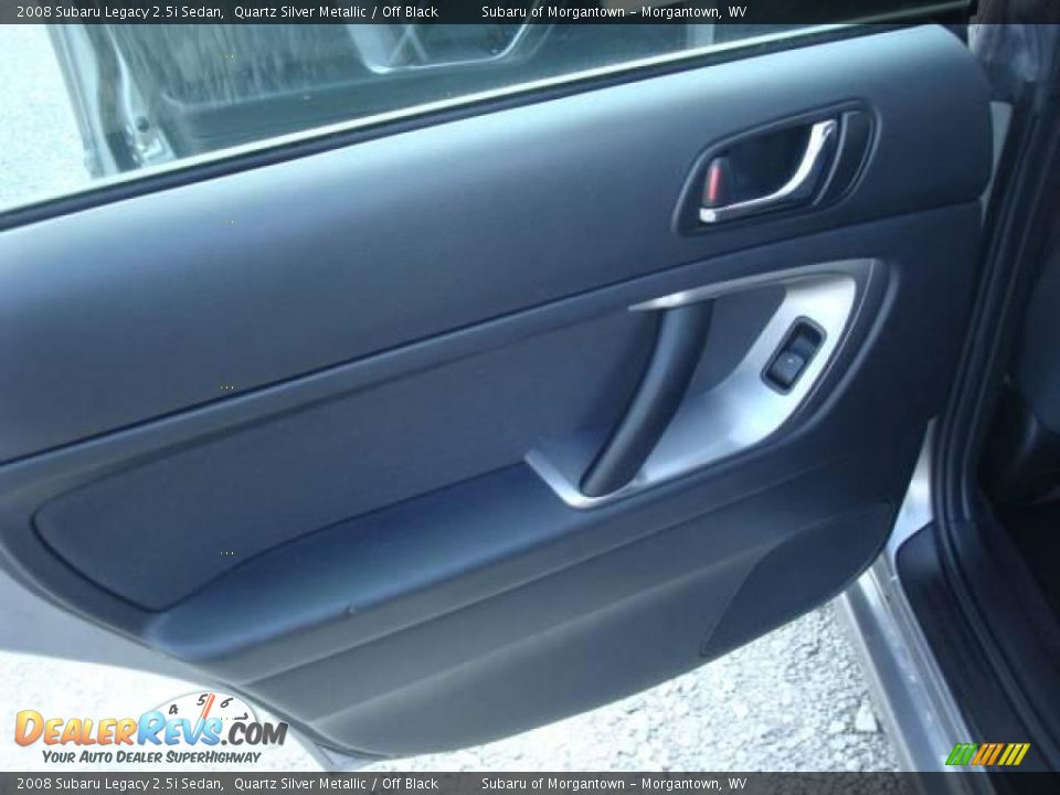 2008 Subaru Legacy 2.5i Sedan Quartz Silver Metallic / Off Black Photo #13
