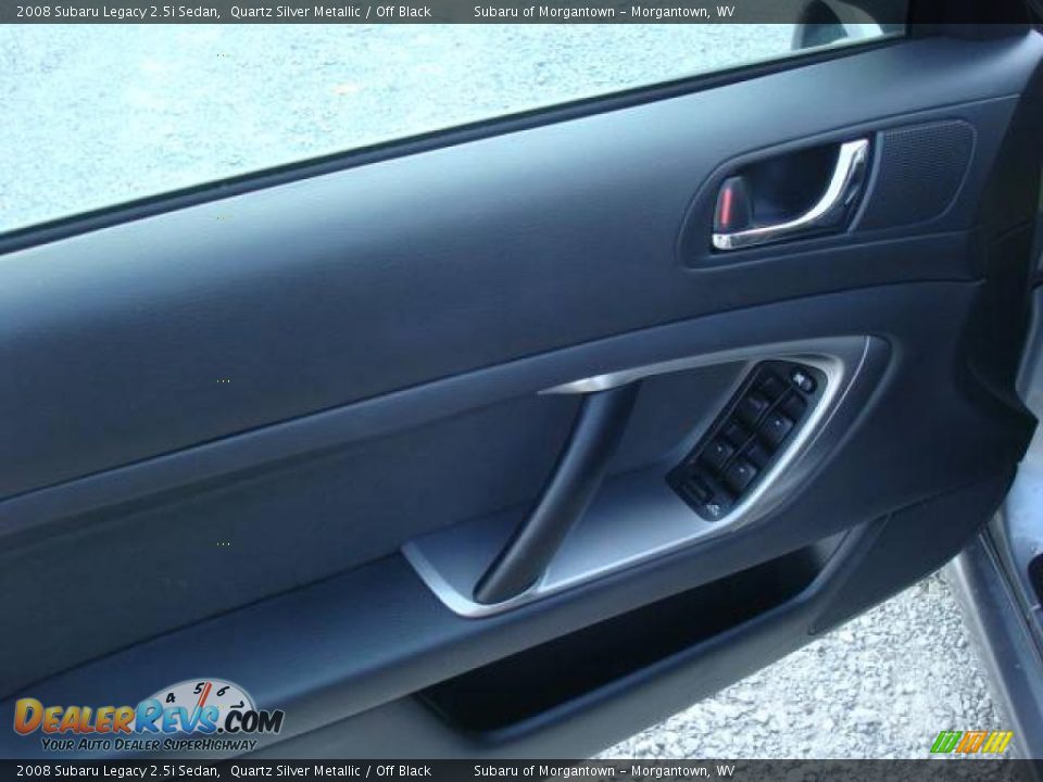 2008 Subaru Legacy 2.5i Sedan Quartz Silver Metallic / Off Black Photo #14