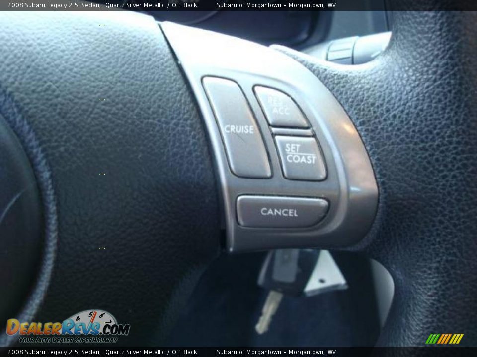 2008 Subaru Legacy 2.5i Sedan Quartz Silver Metallic / Off Black Photo #17