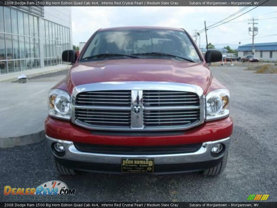 2008 Dodge Ram 1500 Big Horn Edition Quad Cab 4x4 Inferno Red Crystal Pearl / Medium Slate Gray Photo #8