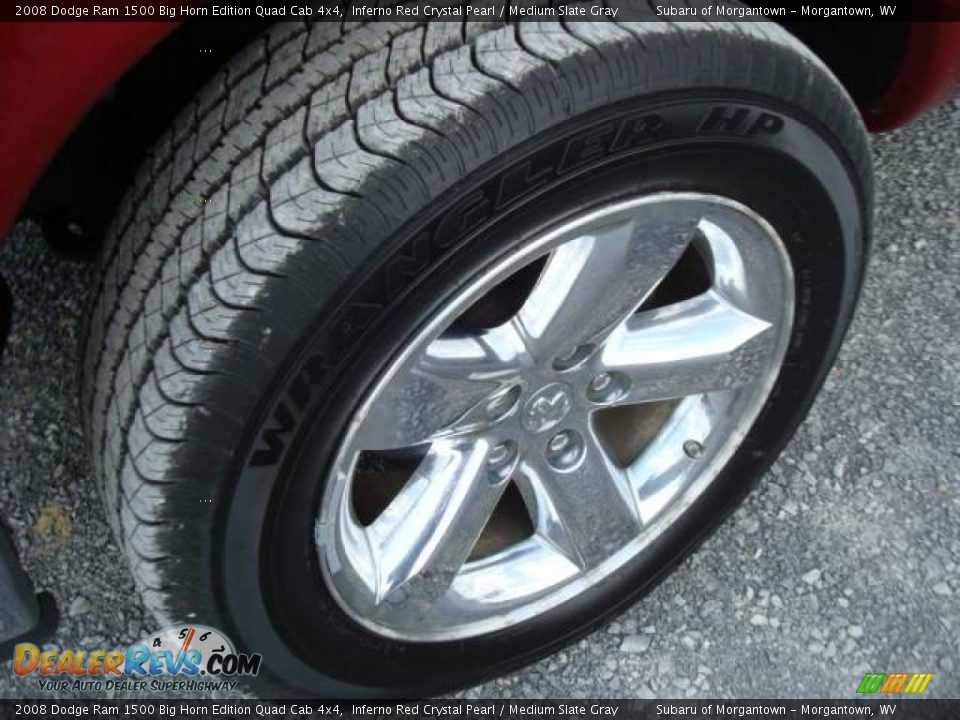 2008 Dodge Ram 1500 Big Horn Edition Quad Cab 4x4 Inferno Red Crystal Pearl / Medium Slate Gray Photo #9