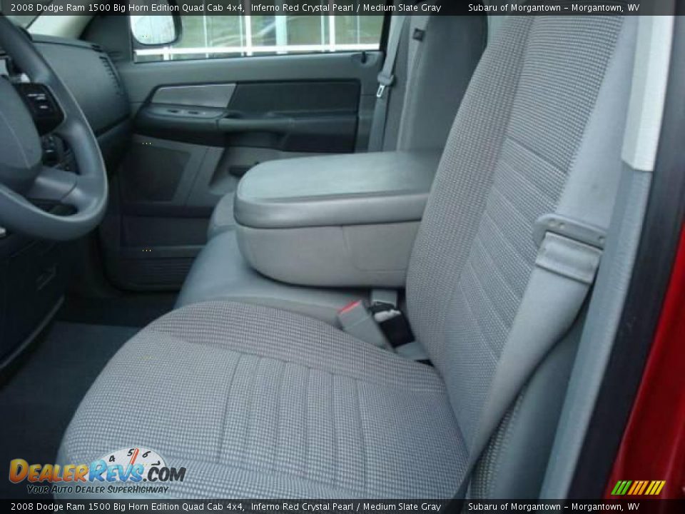 2008 Dodge Ram 1500 Big Horn Edition Quad Cab 4x4 Inferno Red Crystal Pearl / Medium Slate Gray Photo #11
