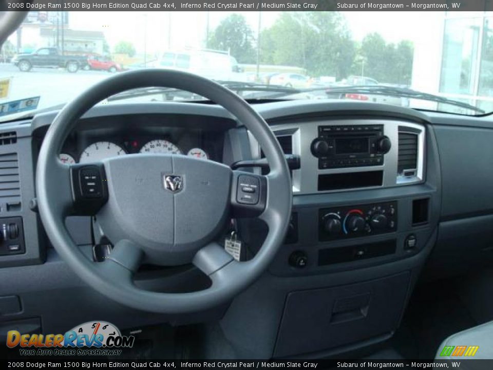2008 Dodge Ram 1500 Big Horn Edition Quad Cab 4x4 Inferno Red Crystal Pearl / Medium Slate Gray Photo #13