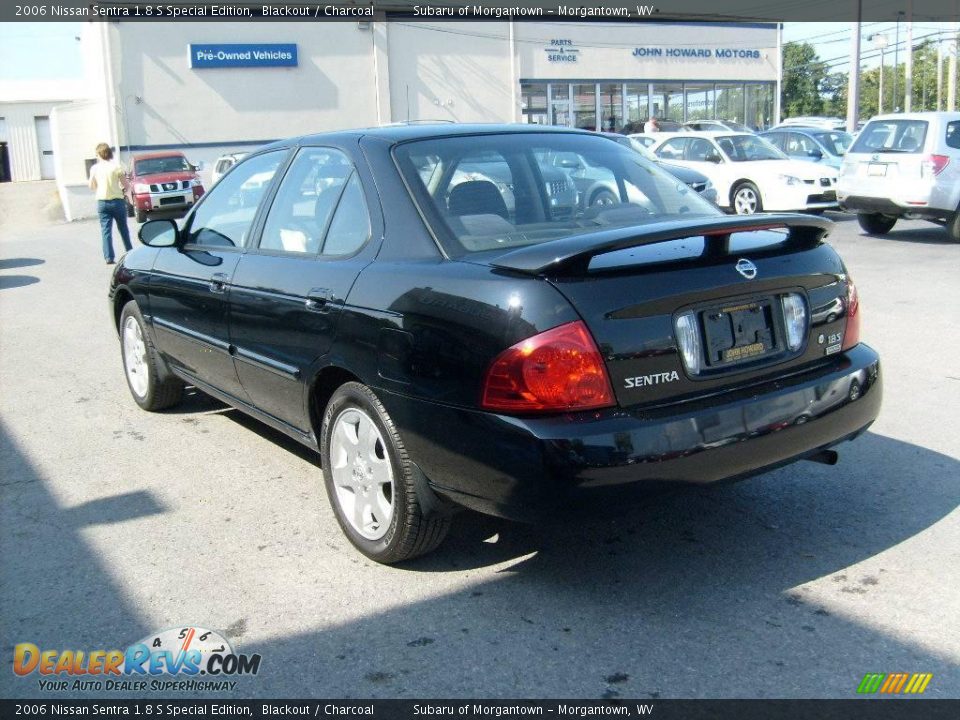 2006 Nissan Sentra 1.8 S Special Edition Blackout / Charcoal Photo #5
