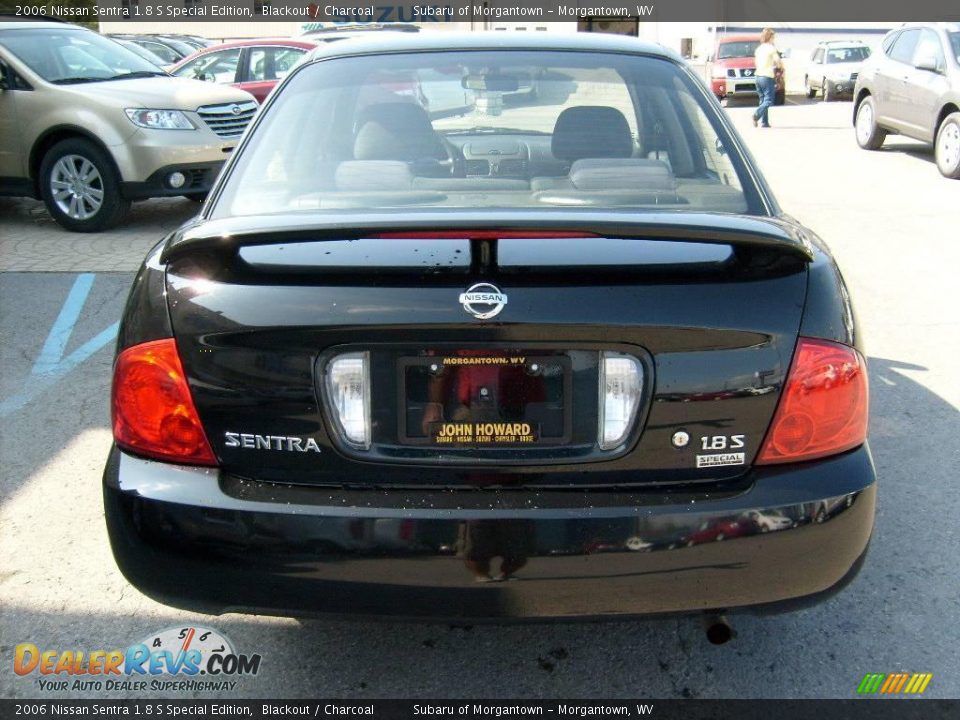 2006 Nissan Sentra 1.8 S Special Edition Blackout / Charcoal Photo #6