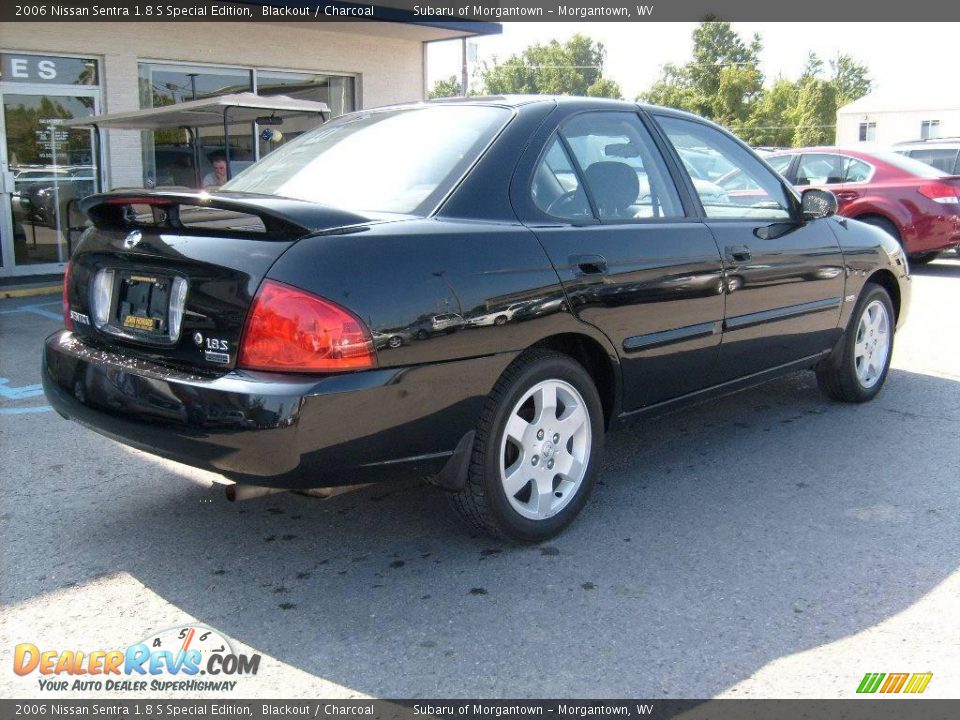 2006 Nissan Sentra 1.8 S Special Edition Blackout / Charcoal Photo #7