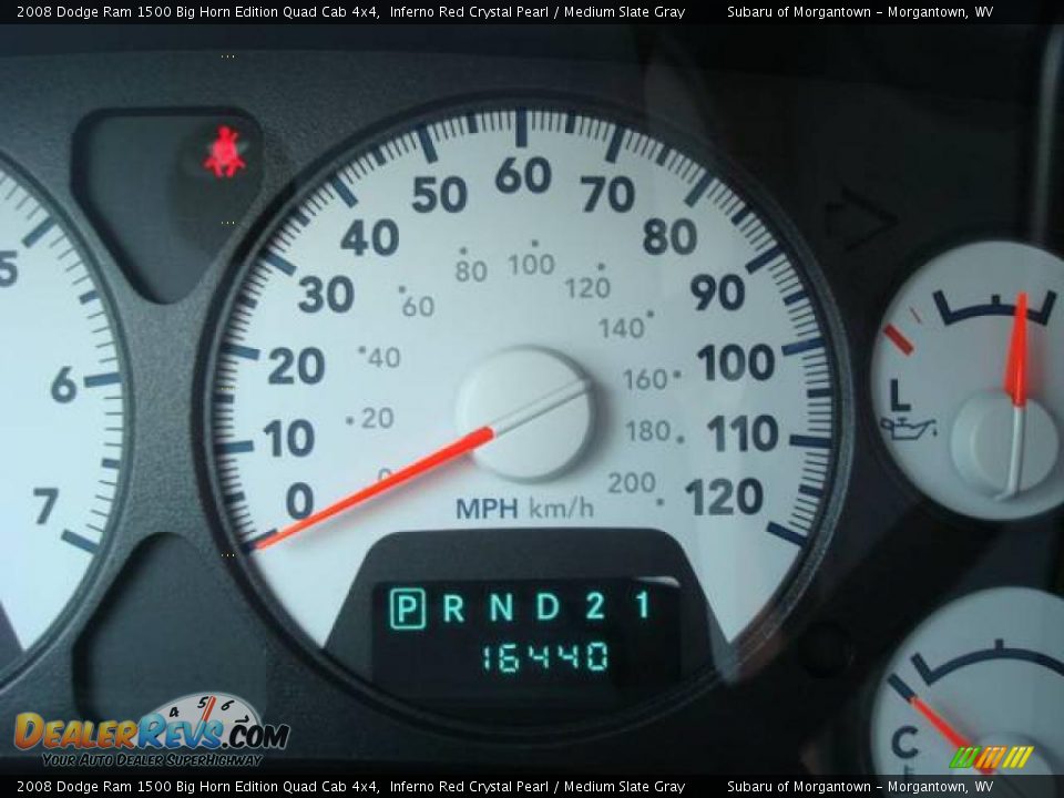 2008 Dodge Ram 1500 Big Horn Edition Quad Cab 4x4 Inferno Red Crystal Pearl / Medium Slate Gray Photo #20