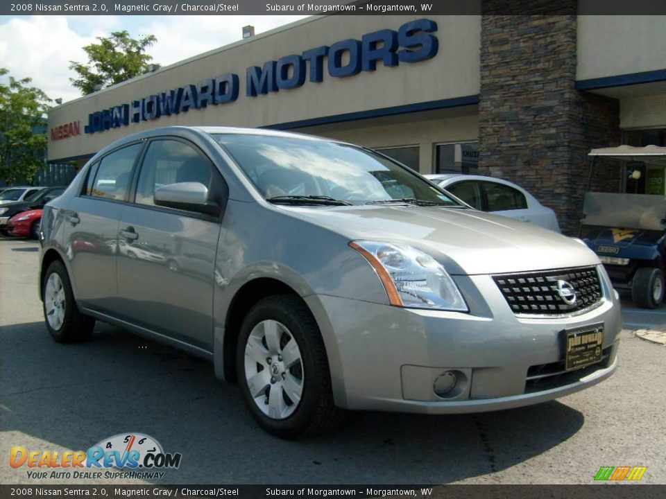 2008 Nissan Sentra 2.0 Magnetic Gray / Charcoal/Steel Photo #1
