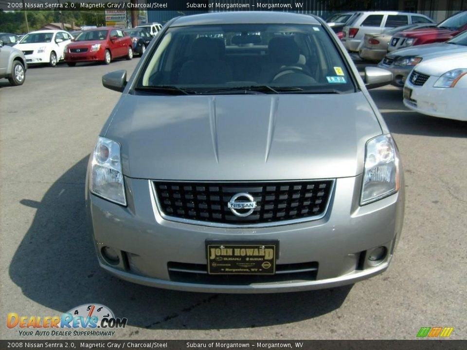 2008 Nissan Sentra 2.0 Magnetic Gray / Charcoal/Steel Photo #2