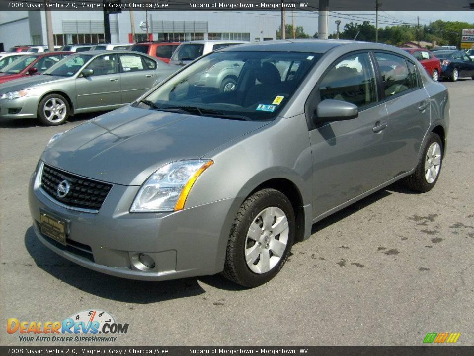 2008 Nissan Sentra 2.0 Magnetic Gray / Charcoal/Steel Photo #3