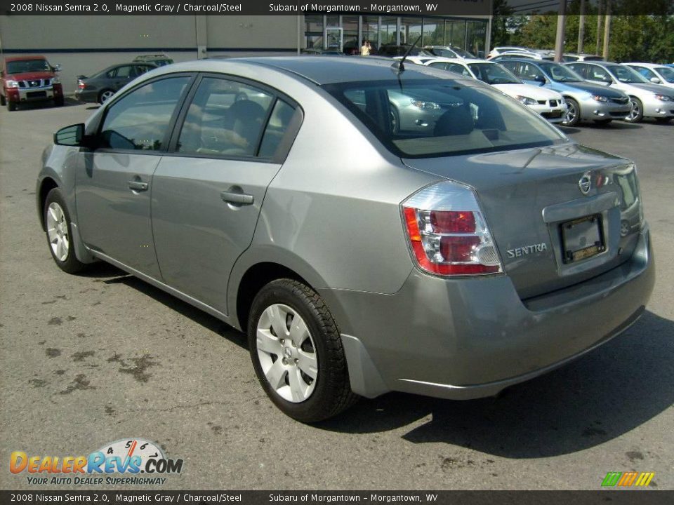 2008 Nissan Sentra 2.0 Magnetic Gray / Charcoal/Steel Photo #5