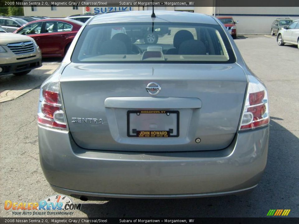2008 Nissan Sentra 2.0 Magnetic Gray / Charcoal/Steel Photo #6