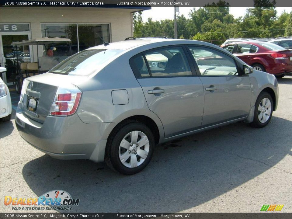 2008 Nissan Sentra 2.0 Magnetic Gray / Charcoal/Steel Photo #7