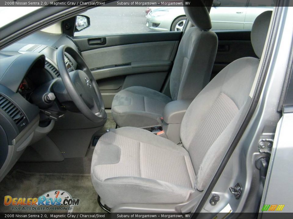 2008 Nissan Sentra 2.0 Magnetic Gray / Charcoal/Steel Photo #10