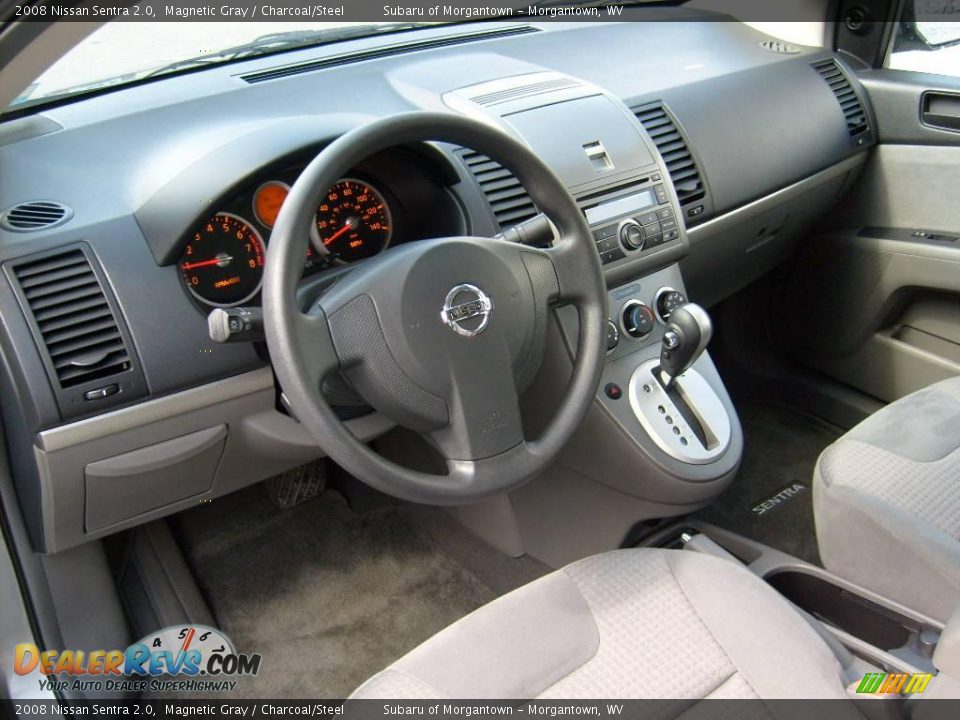 2008 Nissan Sentra 2.0 Magnetic Gray / Charcoal/Steel Photo #11