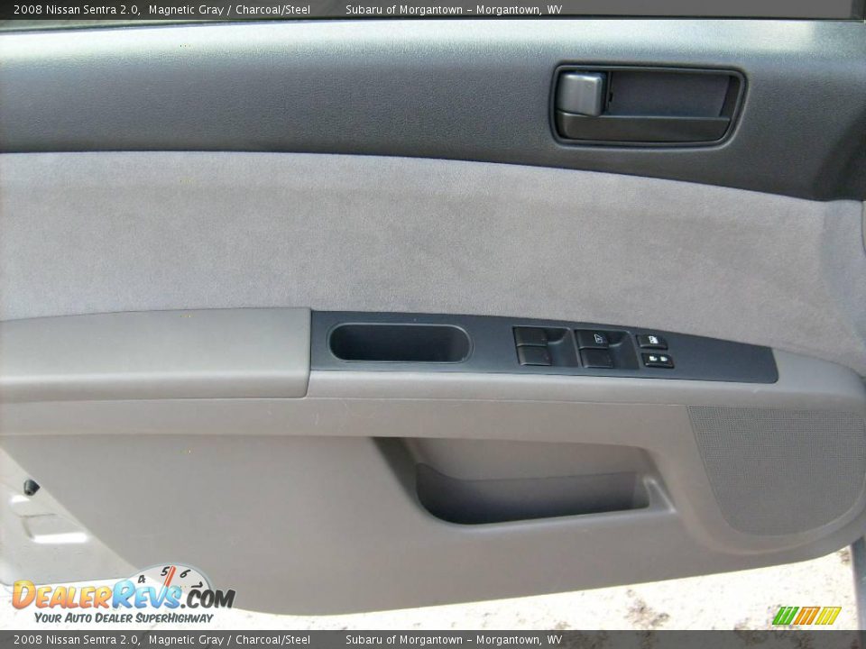 2008 Nissan Sentra 2.0 Magnetic Gray / Charcoal/Steel Photo #12