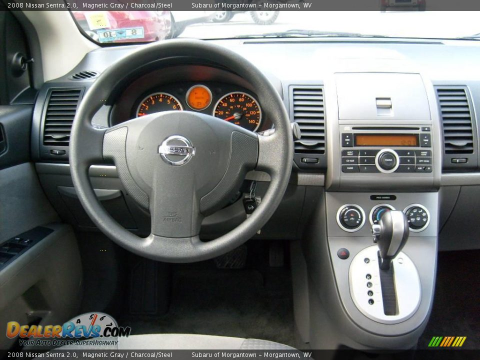 2008 Nissan Sentra 2.0 Magnetic Gray / Charcoal/Steel Photo #14