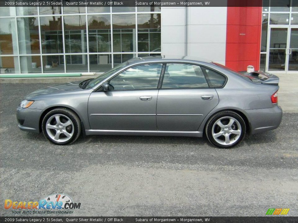 2009 Subaru Legacy 2.5i Sedan Quartz Silver Metallic / Off Black Photo #2