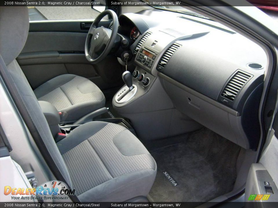 2008 Nissan Sentra 2.0 Magnetic Gray / Charcoal/Steel Photo #17