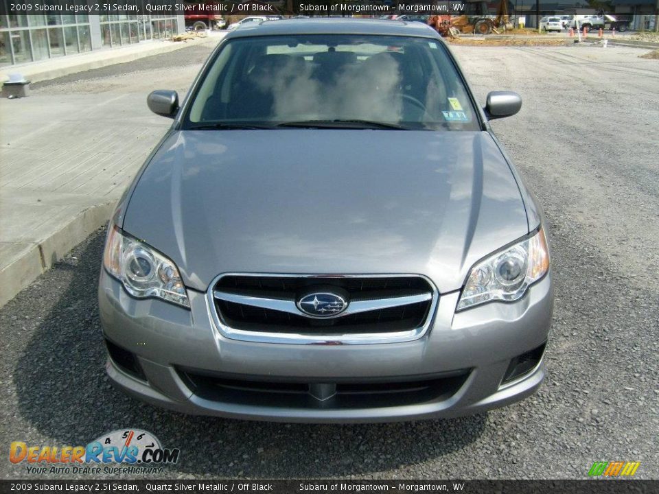 2009 Subaru Legacy 2.5i Sedan Quartz Silver Metallic / Off Black Photo #8