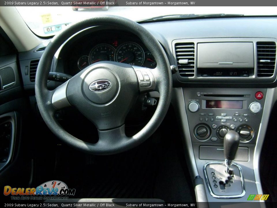2009 Subaru Legacy 2.5i Sedan Quartz Silver Metallic / Off Black Photo #15