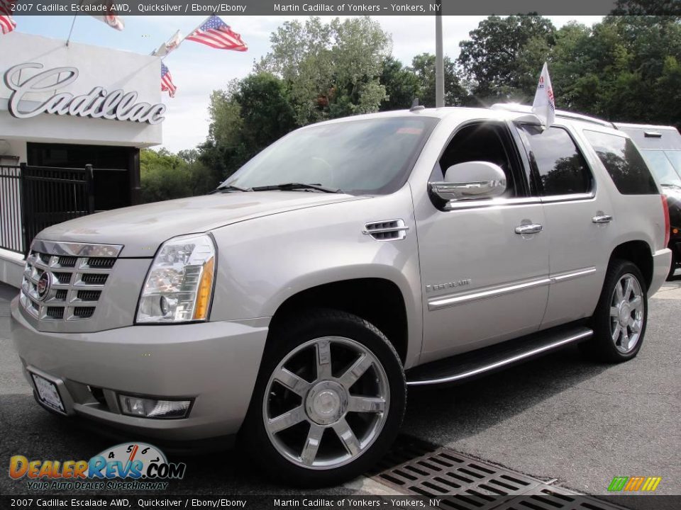 2007 Cadillac Escalade AWD Quicksilver / Ebony/Ebony Photo #1