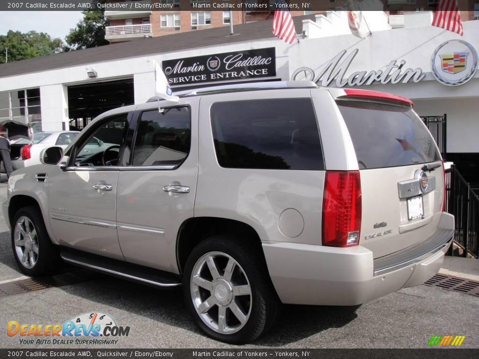 2007 Cadillac Escalade AWD Quicksilver / Ebony/Ebony Photo #4