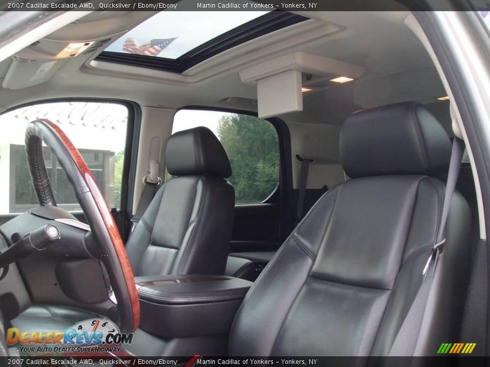 2007 Cadillac Escalade AWD Quicksilver / Ebony/Ebony Photo #11