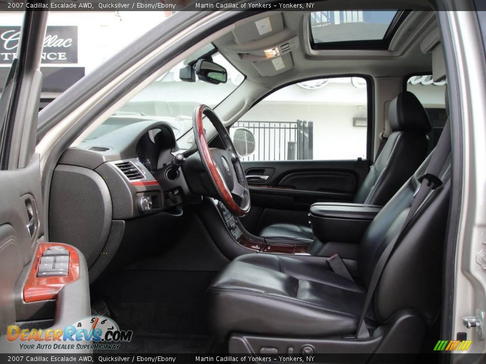 2007 Cadillac Escalade AWD Quicksilver / Ebony/Ebony Photo #12