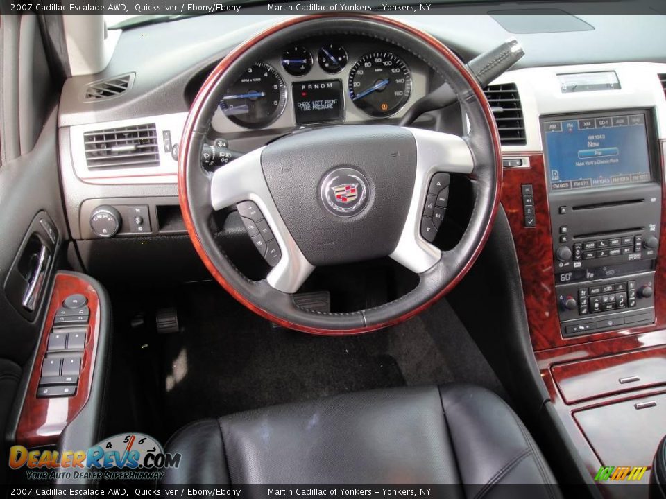 2007 Cadillac Escalade AWD Quicksilver / Ebony/Ebony Photo #14