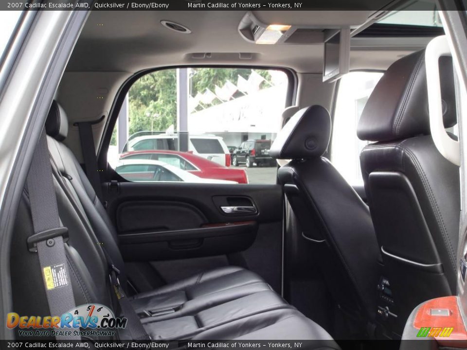 2007 Cadillac Escalade AWD Quicksilver / Ebony/Ebony Photo #21