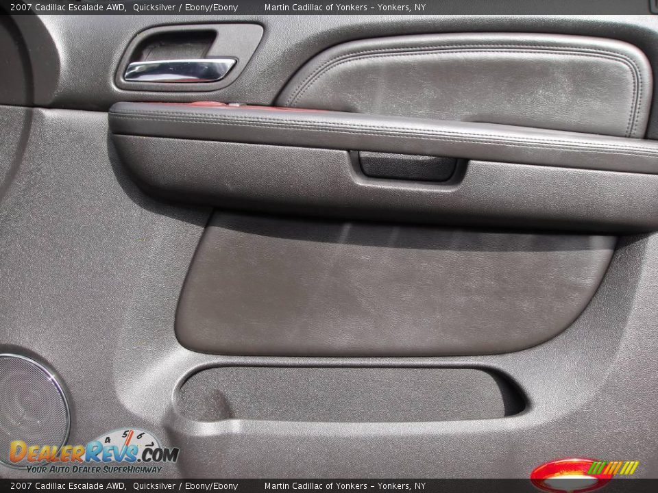2007 Cadillac Escalade AWD Quicksilver / Ebony/Ebony Photo #24