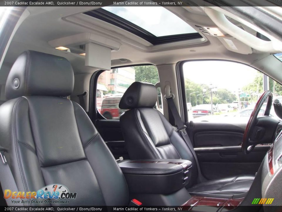 2007 Cadillac Escalade AWD Quicksilver / Ebony/Ebony Photo #25