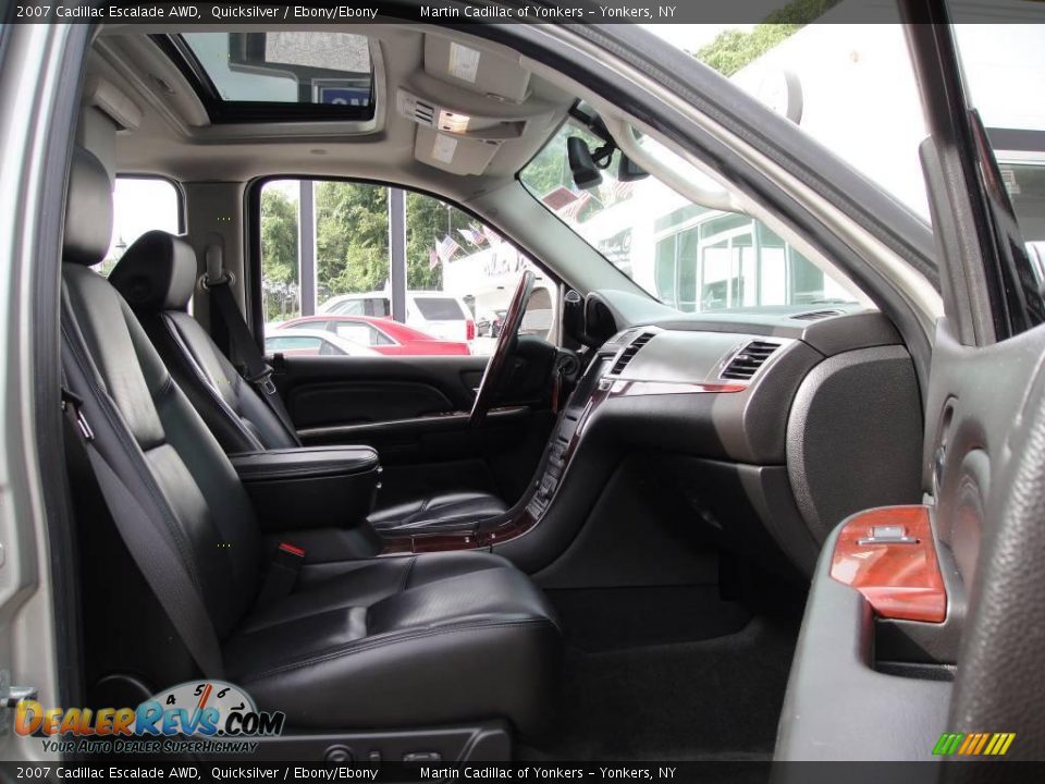 2007 Cadillac Escalade AWD Quicksilver / Ebony/Ebony Photo #26